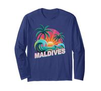 Maldives Vacances Natation Voyage Famille Assorti Toutes Les Filles Manche Longue