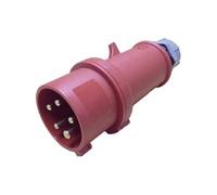 Mennekes 101200151 Fiches cEE Pro Top, Prise de courant, 400 V, 50 - 60 Hz, 16 A, 5 pôles, IP 44, 10 Emballage rouge