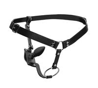 mâle Cockring Harnais avec plug anal en silicone