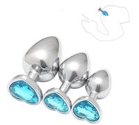 MâLe Dur en Forme De CœUr Strass Bleu Clair Hip Trainer Accessoire, Aide à Maintenir La Posture Et à AméLiorer L'ExpéRience, AméLiore La Force Musculaire Accessoire, Cadeau De Couple