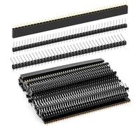 Mâle et Femelle Header Broche Connecteur 2.54mm, 40 Broches, Pin Headers Unique Rangée, PCB Board Socket Breakaway Barrettes à Broches pour Arduino Prototype Shield, 45 Pièces, 3 Types