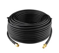 Male Female Cable 25M RG58 50ohm Extension Low Loss Extension Antenna for Router WiFi 3G 4G LTE LAN Wireless GPS (Not for TV)