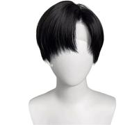 Male Human Hair Wigs Natural Color Short Pixie Bob Cut Full Lace Glueless Wig 150 Density Hairline Fine