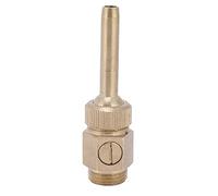 Male Thread Brass Fountain Nozzle, Adjustable Direction Jet Water Spray Head with Valve, Garden Pond Sprinkler for Greenhouse Humidification, Durable Brass Construction for Long La (4 minutes 1/2)