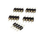 Male to Demale 4 PIN RGB Wire Connectors 5 Pcs Black for LED Strip Lights