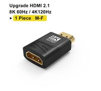 Male to Female 8K HDMI 2.1 Adapter Adaptateur HDMI 2.1 mâle vers femelle, 8K, convertisseur 8K 60Hz 4K 120Hz, 48Gbps, résistant, compatible PS5, PS4, HDTV, Roku, TV Stick, PC, 90, 270 ""Nipseyteko