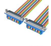 (male to male, 1m) DB25 Male Female Extension Cable 232 Serial Port Printer Data Cord for Computers and Communication Devices