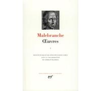 Malebranche : Oeuvres, tome I