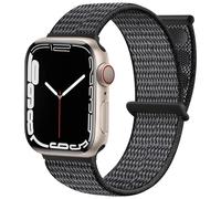 Maledan Bracelet en nylon réglable compatible avec Apple Watch 44 mm, 38 mm, 42 mm, 40 mm, 41 mm, 45 mm, 46 mm, 49 mm, bracelet sport réglable compatible avec iWatch Series 10 9 8 7 6 5 4 SE 38 mm/40