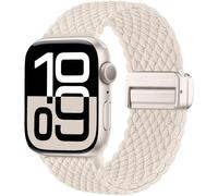 Maledan Tressé Bracelet Compatible avec Apple Watch 40mm 41mm 42mm 38mm | Solo Loop Nylon Magnétique Bracelet pour iWatch Series 12 11 10 9 8 7 6 5 4 3 2 1 SE Ultra