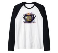 Malédiction comme Une sorcière sur Un Chaudron Manche Raglan