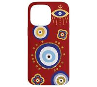 Malédiction Protection All Seeing Evil Eye Téléphone Rouge Coque pour iPhone 14 Pro Max
