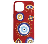 Malédiction Protection All Seeing Evil Eye Téléphone Rouge Coque pour iPhone 15