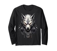 maléfique Loup Cybernétique Mecha Cyberpunk Mecha Cyborg Manche Longue