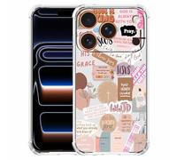 malegaon Jésus Christian Esthétique Verse Bible Citations Collage, Coque intégrale tendance en TPU souple pour iPhone 17 Pro Transparent