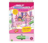 Malen mit Wasserzauber Prinzessin: Wassermalbuch für Kinder ab 3 Jahren I Mit Wassertankstift