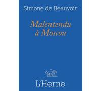 Malentendu a moscou - Simone de Beauvoir - L'herne - broché - Roman
