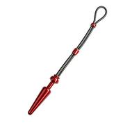 males ation Cock avec grip de plug moyen, en aluminium Rouge