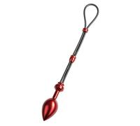 males ation Cock de Grip avec Plug en aluminium grand modèle rouge