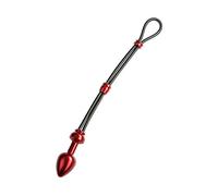 males ation Cock de Grip avec Plug en aluminium petit rouge
