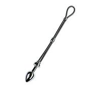 males ation Cock de Grip avec Plug Petit en aluminium chromé