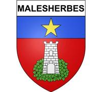 Malesherbes 45 ville Stickers blason autocollant adhésif - Taille : 12 cm