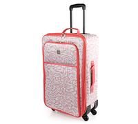 Valise Souple Grande Taille À Roulettes Ultra Légère Valise Soute Avion 23Kg Vali 771860 Beige-Corail