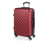 Maletas De Viaje Medianas - Maleta Mediana 4 Ruedas - Maletas Medianas De Material ABS Resistentes Y Ligeras - Maleta De Viaje 20Kg, 65Cm - Maleta Viaje Rígida 771760 Rouge