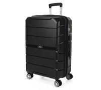 Maletas De Viaje Medianas Maleta Mediana 4 Ruedas - Maletas Medianas De Polipropileno Capacidad 70 L. - Maleta De Viaje 20Kg , 65Cm - Cierre TSA 161460 Noir