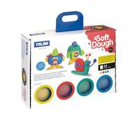 Coffret Pâte à Modeler MILAN Soft Dough Monsieur Heureux - 4 pots + accessoires