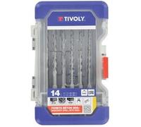 Malette 14 accessoires sds béton, Diam.4 à 10 mm TIVOLY 10904870001 G