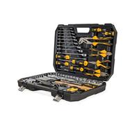 VITO - Malette à outils 112 pièces Lampe torche, Tournevis, Douilles, clés, pinces et embouts Coffret à outils BMC