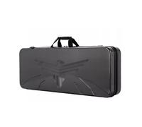 Malette Carabine Rigide Étui Tactique pour Arme en Mousse ABS Double Face Alvéolée, avec Poignée en Caoutchouc et Fermeture Éclair en Alliage Indéformable pour Arme et Objets de Valeur(90x30x10cm)