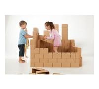 malette de 100 briques en carton écologique gigiblocks Marron G