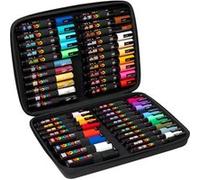 Posca Mallette 40 marqueurs PC1MC/PC3M/PC5M/PC8K, extra-fines/fines/biseautées, à base d'eau