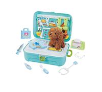 Malette de jeu vétérinaire avec tous ses accessoires | - 20 accessoires - 1 malette - Taille Unique - Bleu - Anniversaire fille - Plastique - Ne pas laver -
