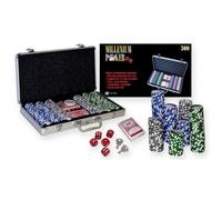 MGM Malette de poker 300 jetons – Jeu de société 1 à 5 joueurs – 140300