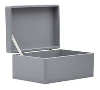 Malette de rangement - Creative Deco - Bois - 30x20x14cm - Gris - Non personnalisable