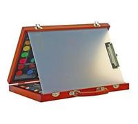 Mallette dessin/peinture - Akor - 82 pièces - Crayons, feutres, peintures - Dimensions 5.3x35x23.5 cm