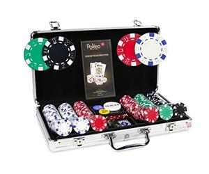 Malette Dice Premium 300 jetons - Mallette Poker 300 jetons de Poker Dice 11,5g+Mallette Aluminium+2 Jeux de Cartes plastifiées+Bouton Dealer
