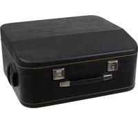 Malette Etui Rigide pour Accordeon 120 Basses Trolley Similicuir Rembourre Noir