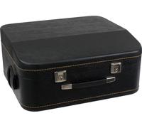 Malette Etui Rigide pour Accordeon 96 Basses Trolley Similicuir Rembourre Noir