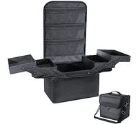 Malette Maquillage Femme, Valise Professionnel, Vanity Rangement de Voyage Makeup Bag Beauty Case Trousse Compartiment Sac Grand Pochette Boite