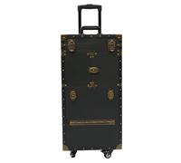 Malette Maquillage Valise Esthetique Professionnel a Roulette 38 * 25 * 82 cm Valise Prothésiste Ongulaire Convient au Rangement de Divers Outils pour Les Coiffeurs Les Esthéticiennes etc (Noir)