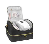 Malette Onglerie Sac de rangement de vernis à ongles, 60 bouteilles, sac d'huile essentielle, Portable, cosmétique, maquillage, Kit de soins for Nail Art, boîte de rangement for outils de soins des on