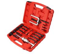 malette outils Blind Hole Collet Bearing Race and Seal Puller Extractor Kit 16 pcs U-Shaped Whee Bearing Puller Set Slide complete