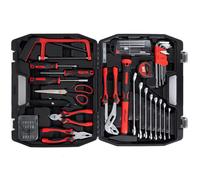 Malette Outils Complète - Lehmann - 65 Pièces - Tournevis - Marteau - Pinces - Clés - Embouts Magnétiques - Valise Métal
