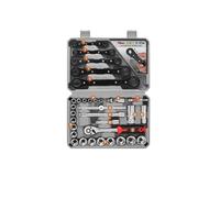 malette outils Jeu de cliquet à douille d'entraînement 3/8 ", Kit complet d'outils automobiles de 32 pièces dans un étui Portable for la réparation automobile boite