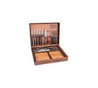 Tramontina - Malette pour barbecue Churrasco Inox G - 15 pièces en inox et bois