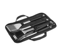 Malette 4 Ustensiles de Barbecue avec Rangement - Noir